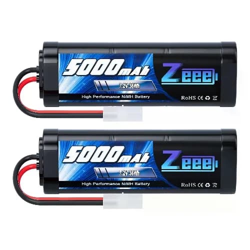2x Zeee 7.2V 5000mAh NiMH Battery